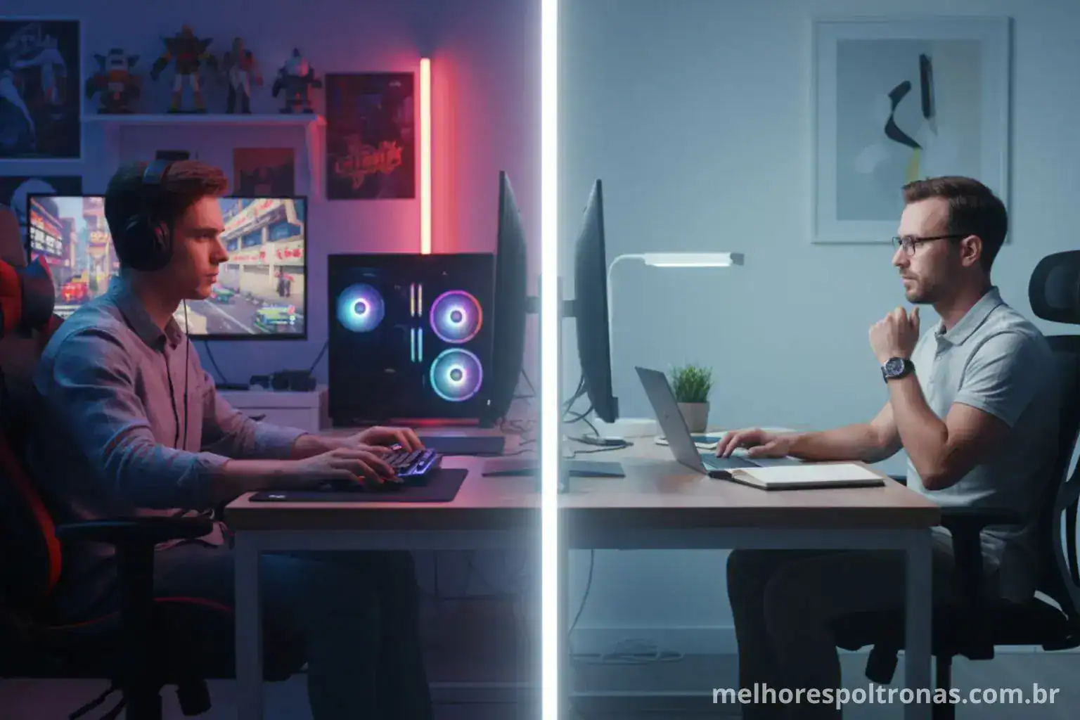 Cadeira Gamer vs. Cadeira de Escritório: Qual a Melhor para Você?
