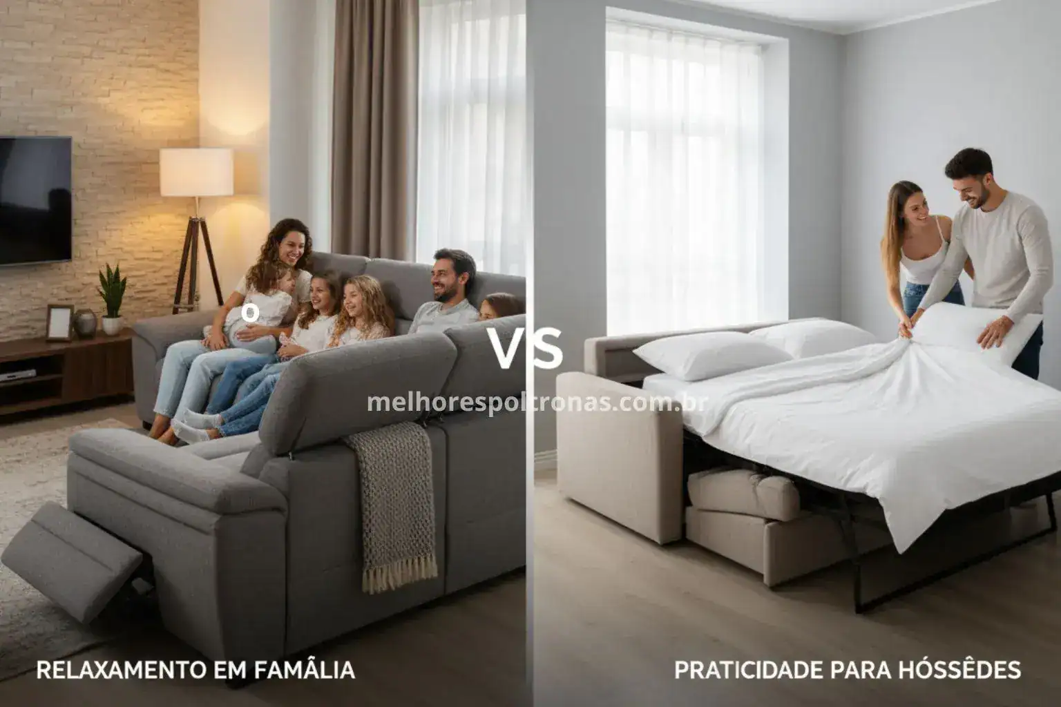 Sofá Retrátil ou Sofá-Cama: Qual a Melhor Solução para Sua Sala?