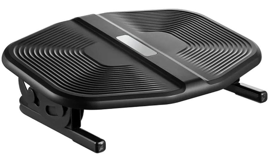 Apoio ergonômico para os pés OCTOO FootComfort preto com superfície em relevo