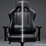 Comparativo visual entre uma cadeira gamer de tecido e uma de couro PU, mostrando a diferença de textura e acabamento.