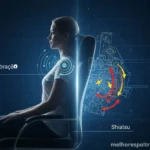 Comparativo técnico mostrando a diferença entre a massagem Shiatsu, com roletes profundos, e a massagem por vibração, mais superficial.