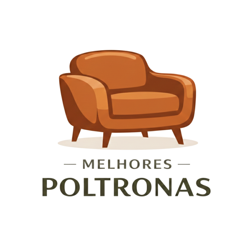 Logo Melhores Poltronas: poltrona confortável ilustrada em estilo premium, guia de poltronas ergonômicas e conforto 2026